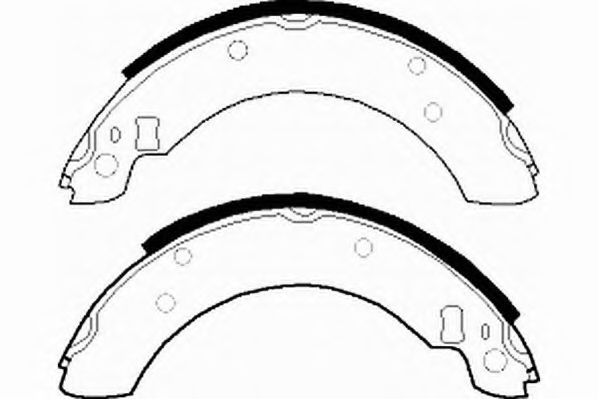 Комплект тормозных колодок NECTO N1437
