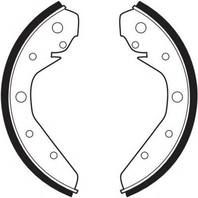 Комплект тормозных колодок NECTO N1554