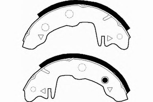 Комплект тормозных колодок NECTO N1016