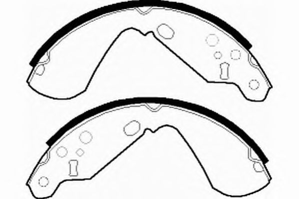 Комплект тормозных колодок NECTO N1649