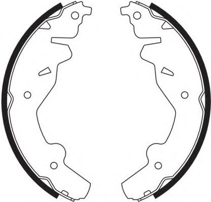 Комплект тормозных колодок NECTO N1617