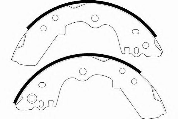 Комплект тормозных колодок NECTO N1614