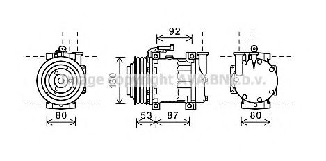 Компрессор, кондиционер AVA QUALITY COOLING ALK122