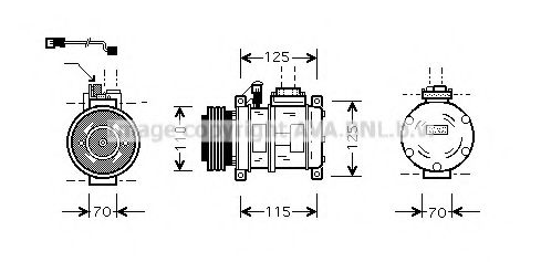 Компрессор, кондиционер AVA QUALITY COOLING BWK066