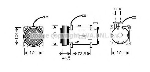 Компрессор, кондиционер AVA QUALITY COOLING CNK030