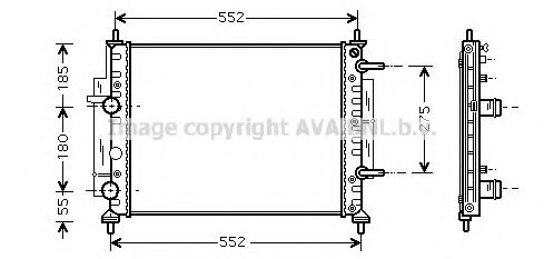 Радиатор, охлаждение двигателя AVA QUALITY COOLING FTA2260