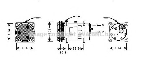 Компрессор, кондиционер AVA QUALITY COOLING JRK024