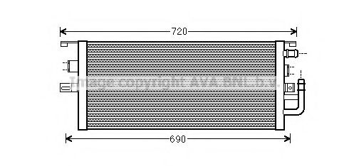 Радиатор, охлаждение двигателя AVA QUALITY COOLING MS2479