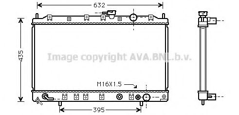 Радиатор, охлаждение двигателя AVA QUALITY COOLING MT2127