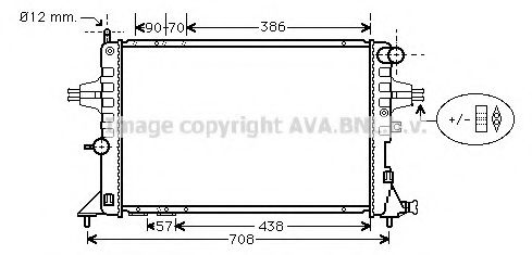 Радиатор, охлаждение двигателя AVA QUALITY COOLING OL2252