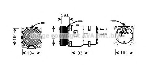 Компрессор, кондиционер AVA QUALITY COOLING RTAK402