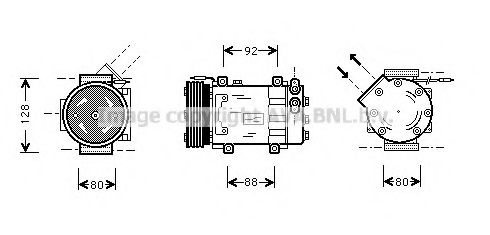 Компрессор, кондиционер AVA QUALITY COOLING RTK255