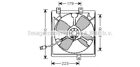 Вентилятор, охлаждение двигателя AVA QUALITY COOLING TO7545