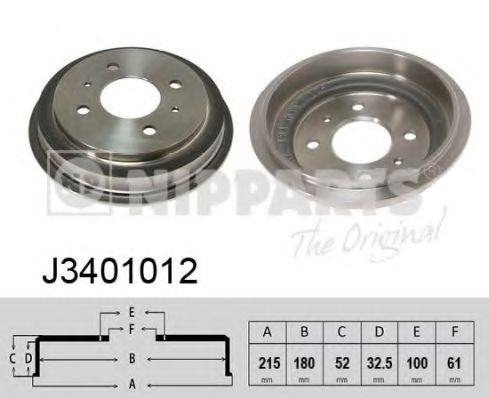 Тормозной барабан NIPPARTS J3401012