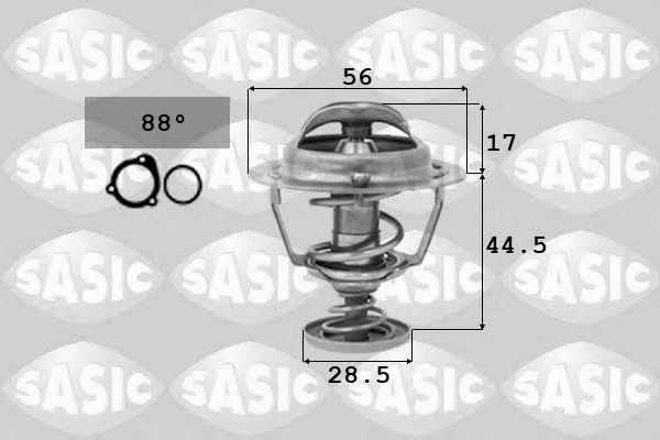 Термостат, охлаждающая жидкость SASIC 3306039