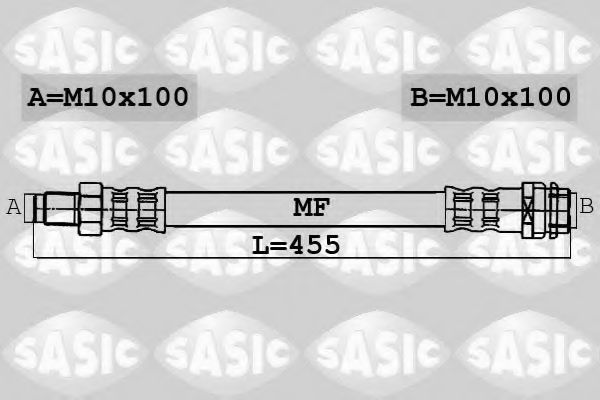 Тормозной шланг SASIC 6606077