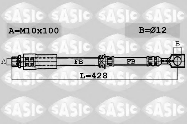 Тормозной шланг SASIC 6606083