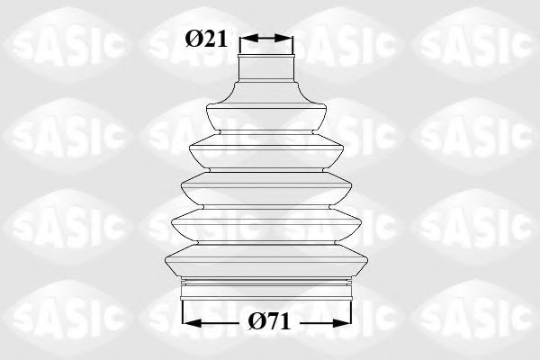 Комплект пылника, приводной вал SASIC 1900019