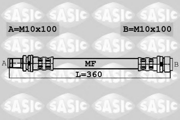 Тормозной шланг SASIC 6600048