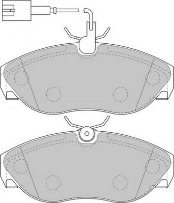 Комплект тормозных колодок, дисковый тормоз DURON DBP231396