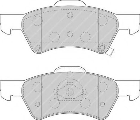 Комплект тормозных колодок, дисковый тормоз DURON DBP251510