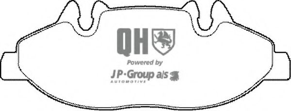 Комплект тормозных колодок, дисковый тормоз JP GROUP 1363603019