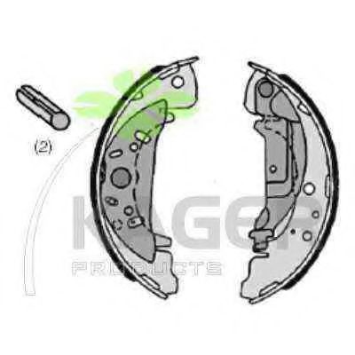 Комплект тормозных колодок KAGER 34-0460
