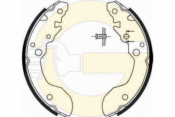 Комплект тормозных колодок GIRLING 5186719