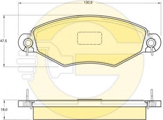 Комплект тормозов, дисковый тормозной механизм GIRLING 6411094
