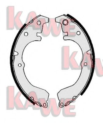 Комплект тормозных колодок KAWE 03500