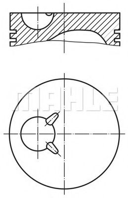 Поршень MAHLE ORIGINAL 2731900