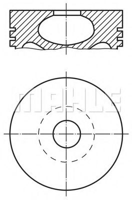 Поршень MAHLE ORIGINAL 5300600