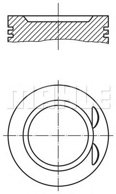 Поршень MAHLE ORIGINAL 011 73 00