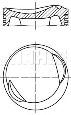 Поршень MAHLE ORIGINAL 081 15 01