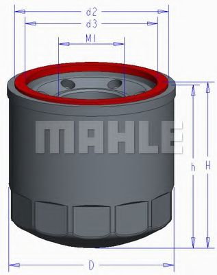 Масляный фильтр MAHLE ORIGINAL OC 1050