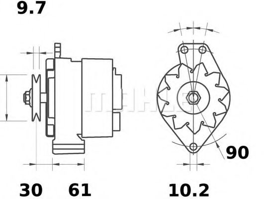 Генератор MAHLE ORIGINAL MG 605