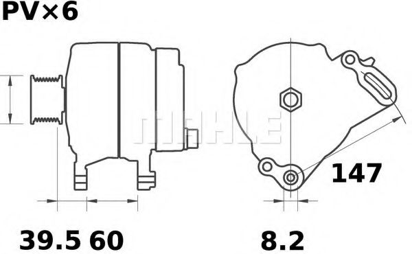 Генератор MAHLE ORIGINAL MG 261