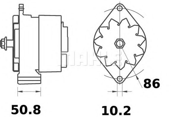 Генератор MAHLE ORIGINAL MG 84