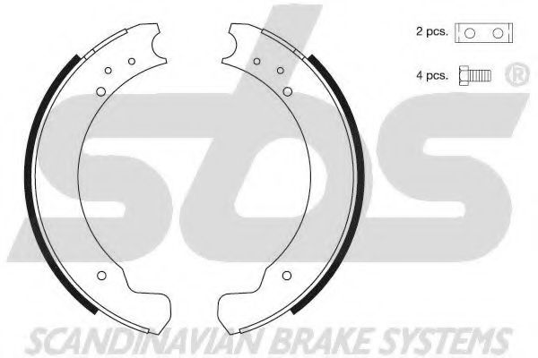 Комплект тормозных колодок sbs 18492740373