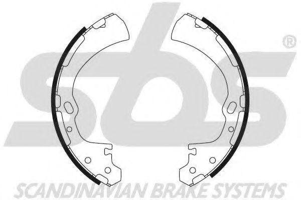 Комплект тормозных колодок sbs 18492722510