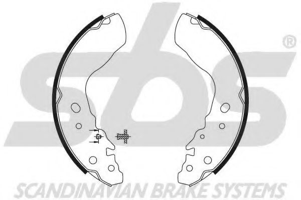 Комплект тормозных колодок sbs 18492752584