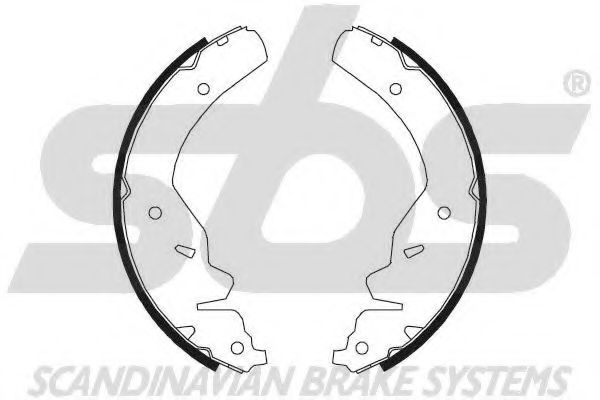Комплект тормозных колодок sbs 18492735595