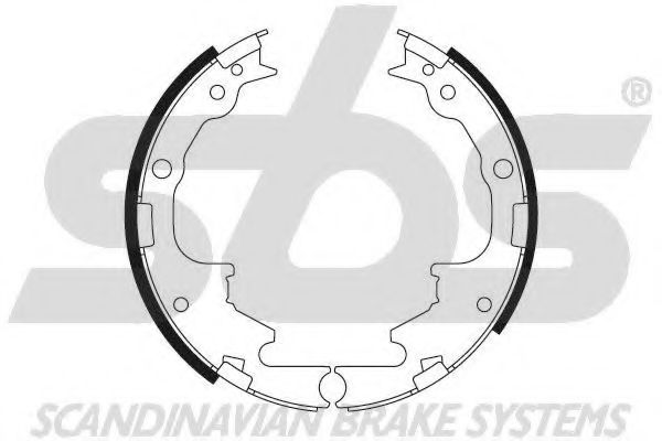 Комплект тормозных колодок sbs 18492793713