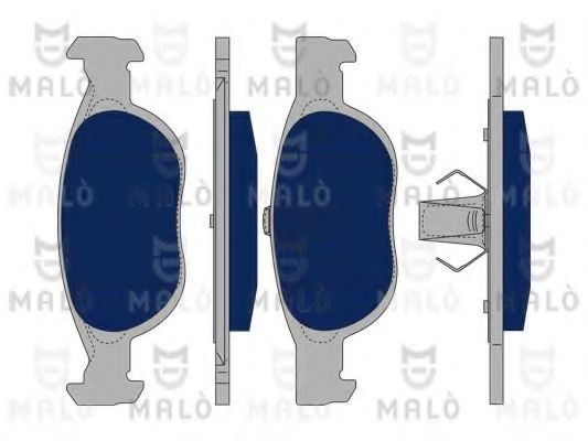 Комплект тормозных колодок, дисковый тормоз MALÒ 1050275