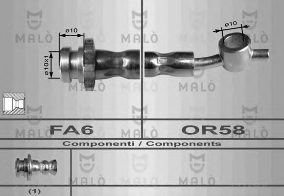 Тормозной шланг MALÒ 80091