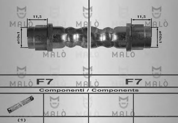 Тормозной шланг MALÒ 80170