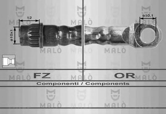 Тормозной шланг MALÒ 8380