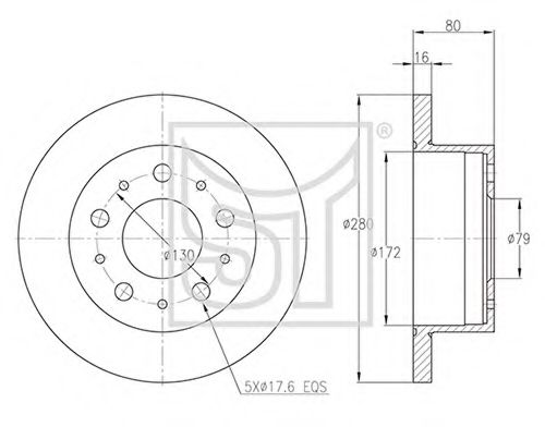 Тормозной диск ST-TEMPLIN 03.110.2600.050