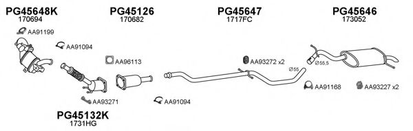 Система выпуска ОГ VENEPORTE 450686