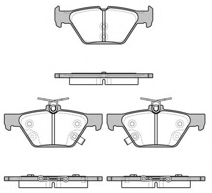 Комплект тормозных колодок, дисковый тормоз WOKING P17383.02